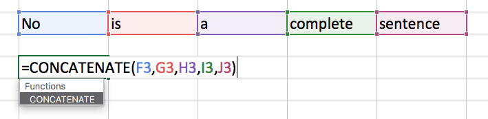 thủ thuật excel concantenate